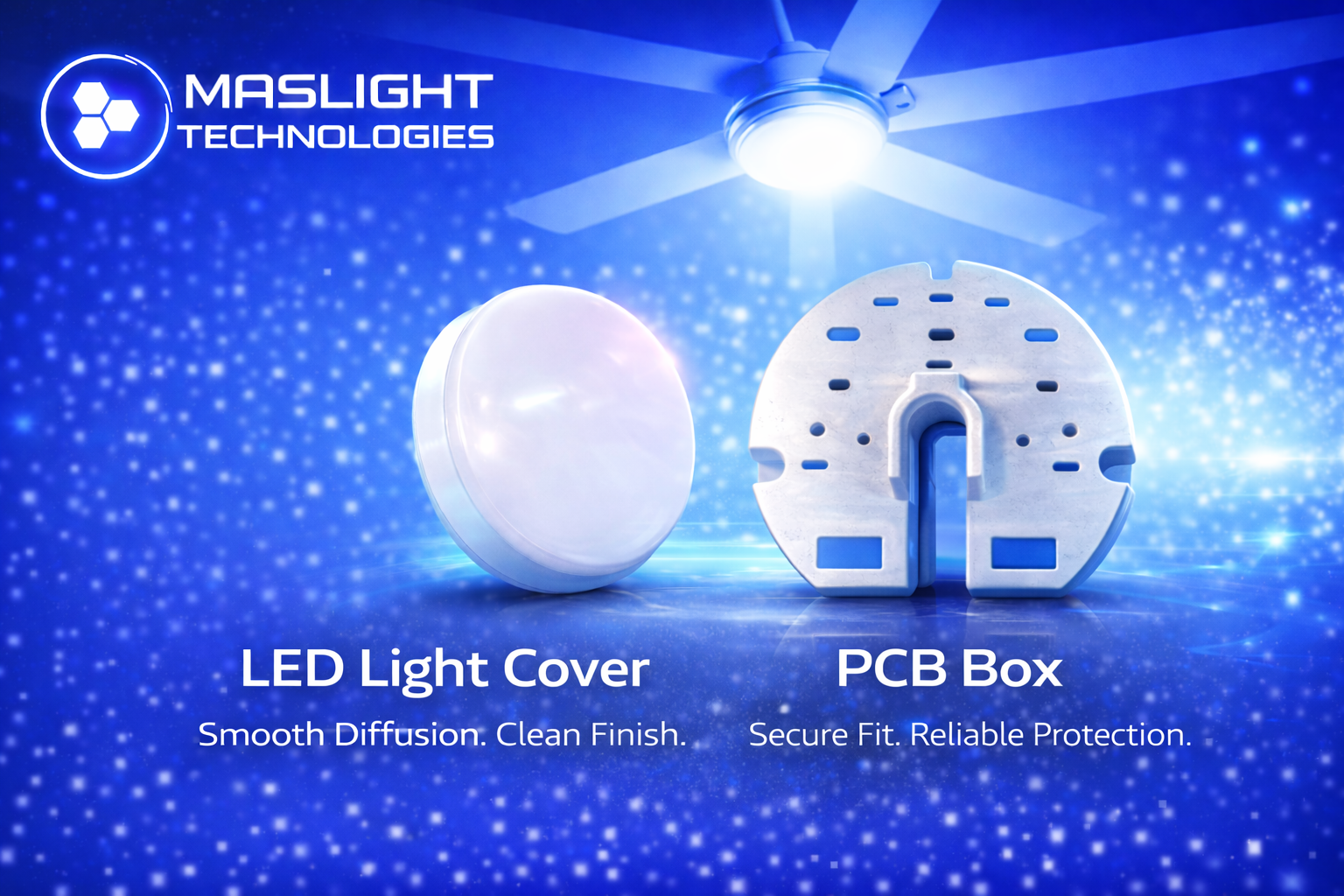 LED Light Cover and PCB Box